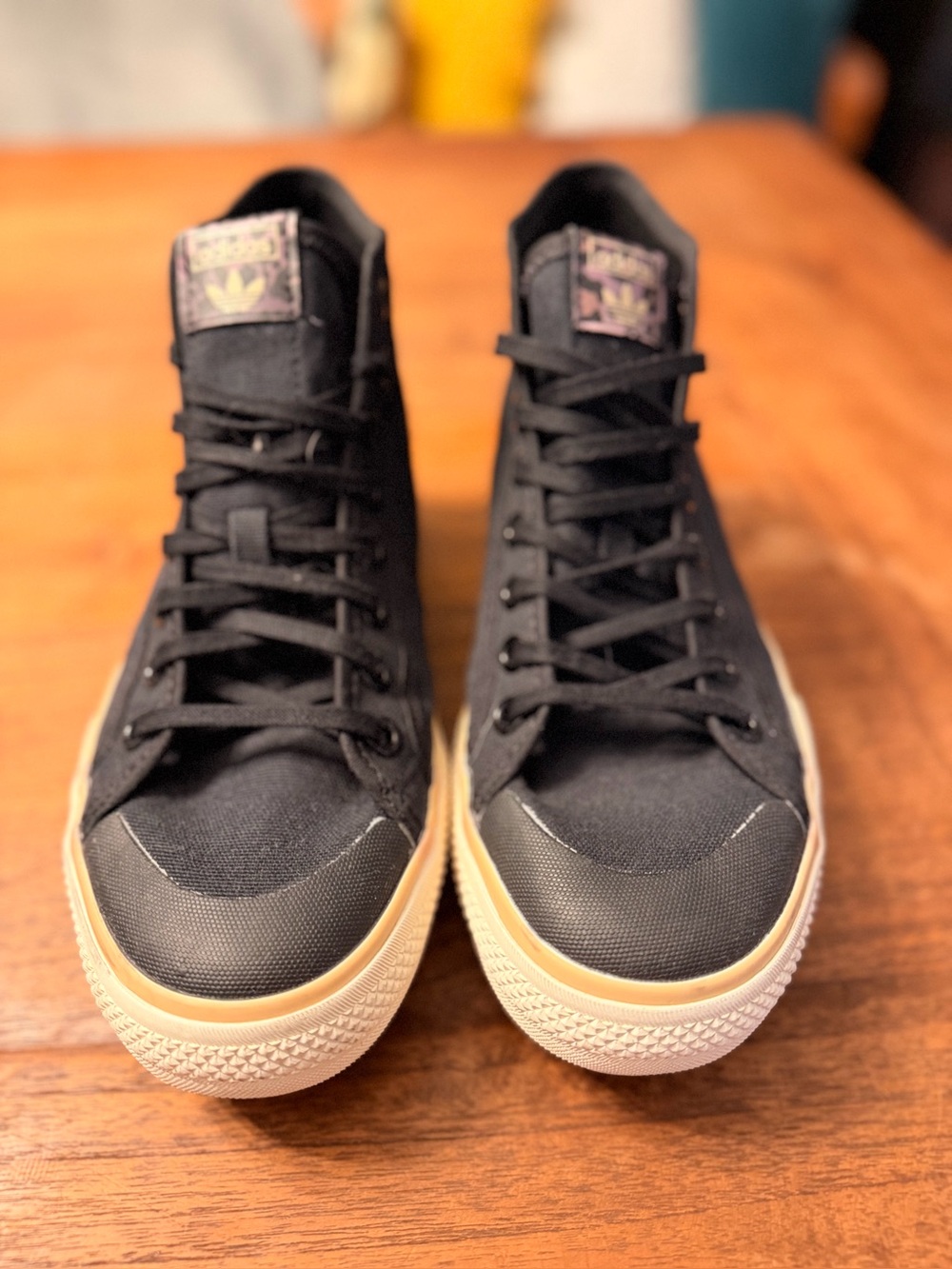 Adidas Women’s ‎Nizza Trek Black Magic Beige Trek Athletic Shoe Sneaker - Picture 2 of 16